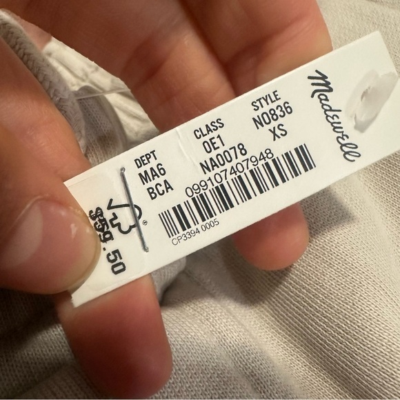 Madewell The McCarren Midweight Everywear Short bleached canvas - Picture 7 of 7